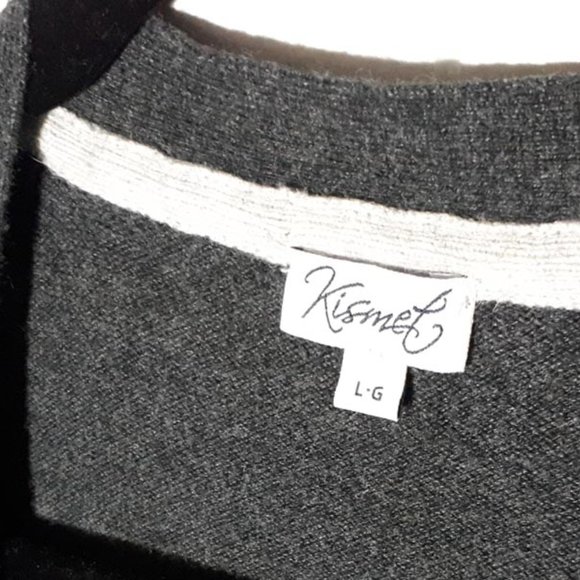 "Kismet" cardigan, charcoal, sz Lg. - Picture 3 of 3
